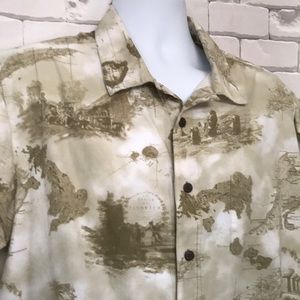 Men’s Trader Bay unique map shirt.